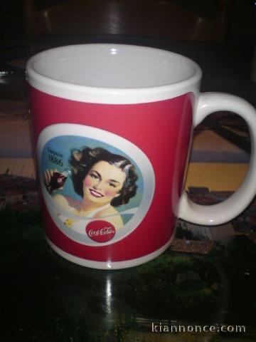 Lot de 5 mugs Coca Cola