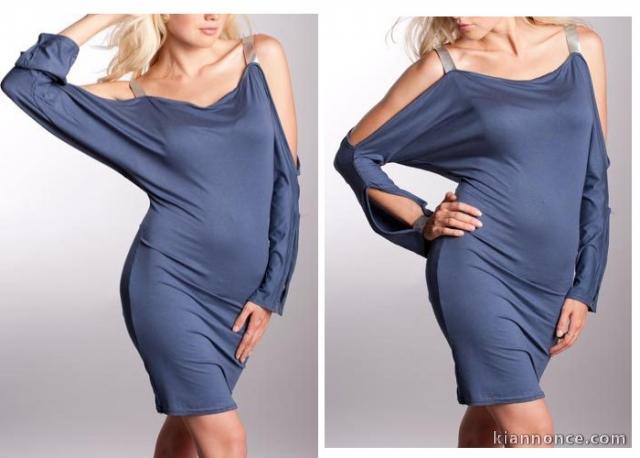 Tunique robe ample,manches découpées