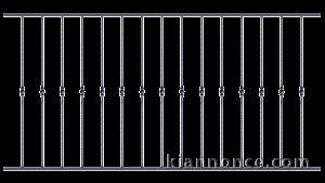 Balustrade pour balcon en fer forgé pas cher
