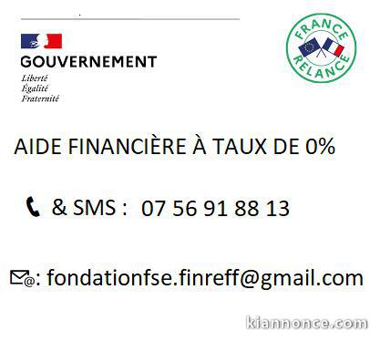 FINANCEMENT NON REMBOURSABLE À TAUX DE 0%