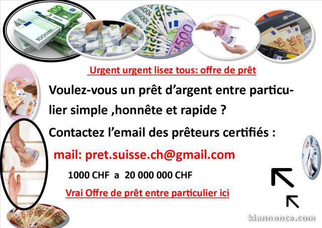    ( ) Offre de prêt entre particulier tr