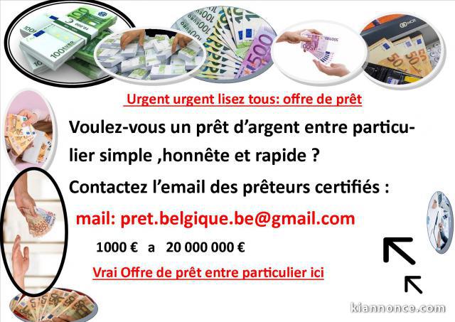  ( ) Offre de prêt entre particulier tr