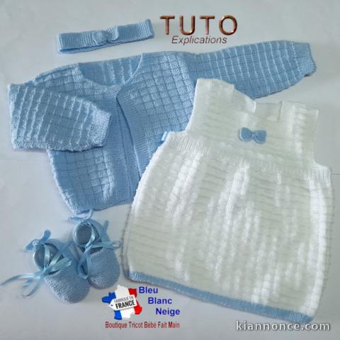 Patron tricot bb layette modèle layette à tricoter TUTO explicati